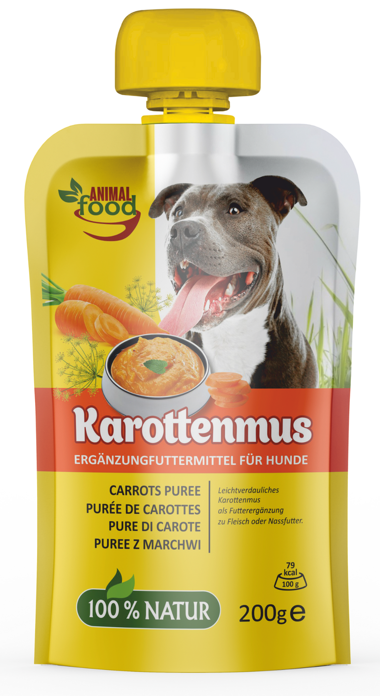 Karottenmus für Hunde